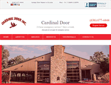 Tablet Screenshot of cardinal-door.com